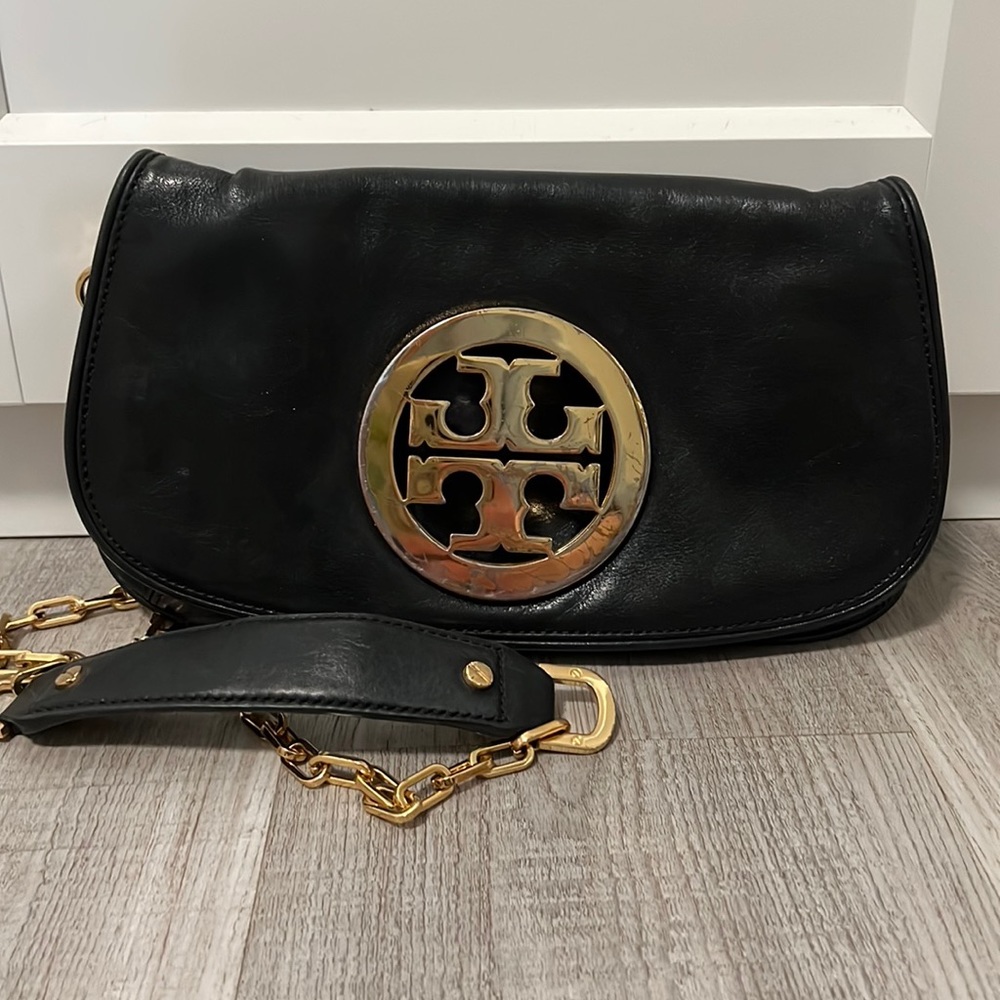 Troy Burch Crossbody Black and Gold